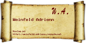Weinfeld Adrienn névjegykártya